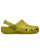 Zueco Unisex Classic Clog Verde Mostaza Crocs