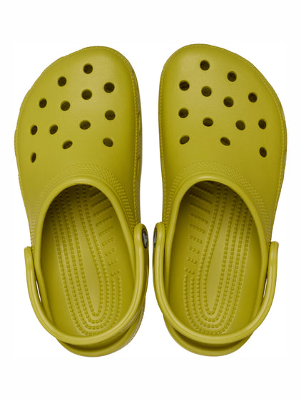 Zueco Unisex Classic Clog Verde Mostaza Crocs
