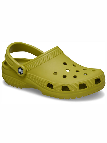 Zueco Unisex Classic Clog Verde Mostaza Crocs