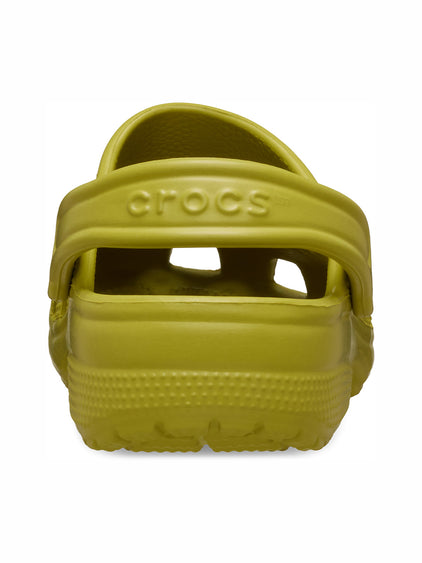 Zueco Unisex Classic Clog Verde Mostaza Crocs