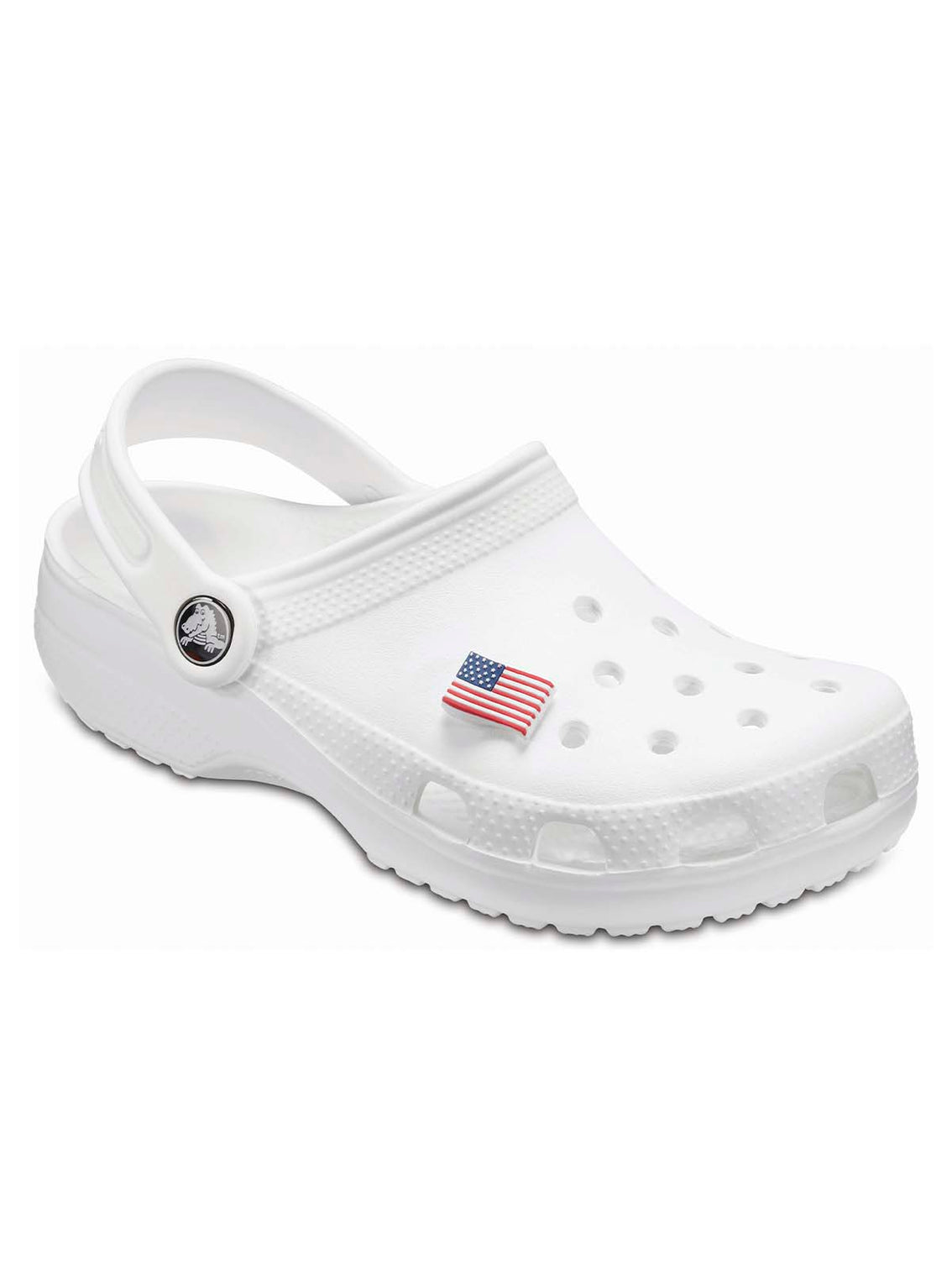 Jibbitz Bandera Americana Blanca Crocs