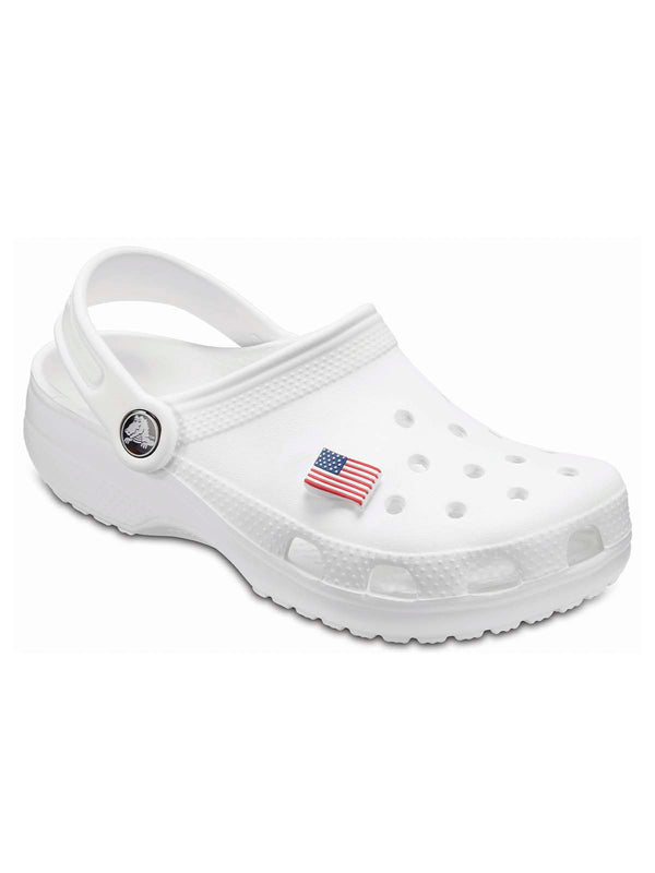 Jibbitz Bandera Americana Blanca Crocs