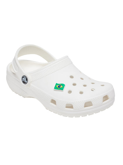 Jibbitz Bandera Brasileña Verde Crocs