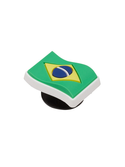 Jibbitz Bandera Brasileña Verde Crocs