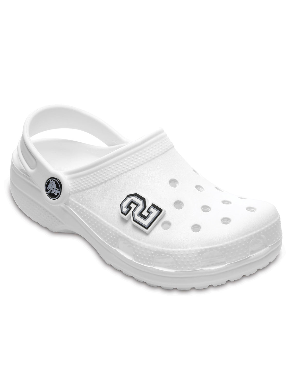 Jibbitz B&n Número 2 Blanco Crocs