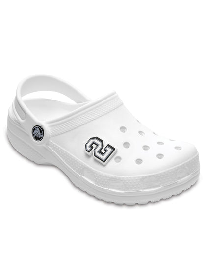 Jibbitz B&n Número 2 Blanco Crocs