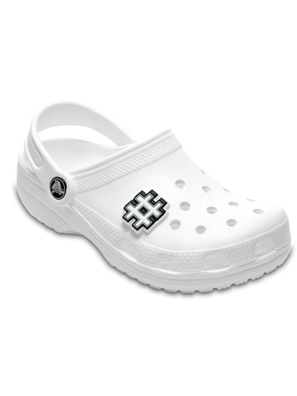 Jibbitz Hashtag Blanco Crocs