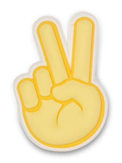 Jibbitz Signo De Paz Amarillo Crocs
