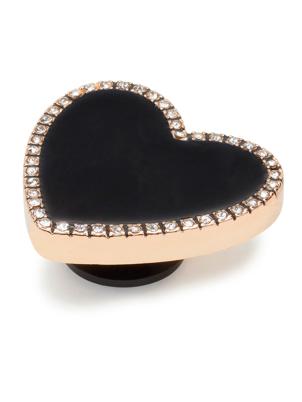 Jibbitz Corazón Negro Crocs