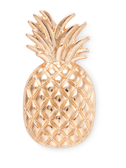 Jibbitz Piña Dorada Metalizado Crocs