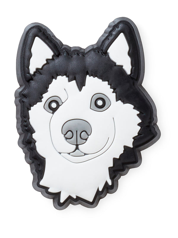 Jibbitz Perro Husky Blanco Crocs