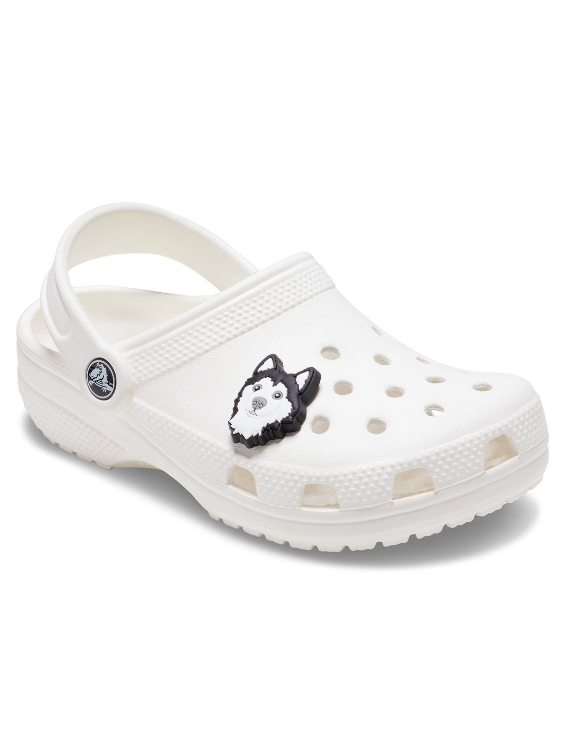 Jibbitz Perro Husky Blanco Crocs
