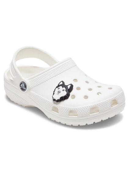 Jibbitz Perro Husky Blanco Crocs