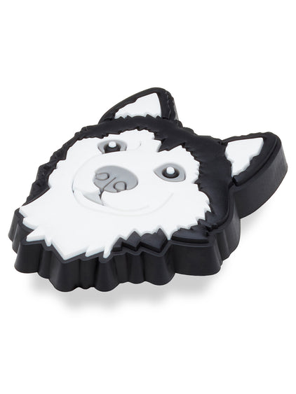 Jibbitz Perro Husky Blanco Crocs