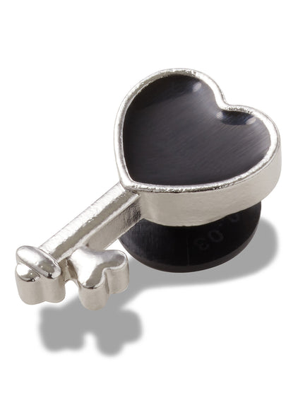 Jibbitz Llave De Corazón Negro Crocs