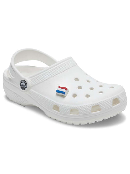 Jibbitz Bandera Paraguay Blanco Crocs