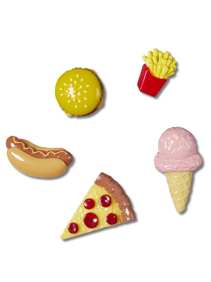Jibbitz Comida Rápida Pack de 5 Multicolor Crocs