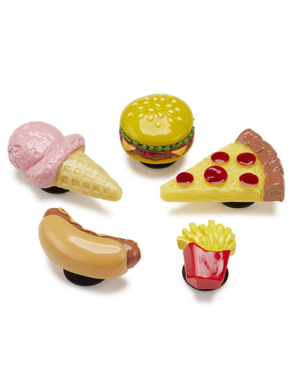 Jibbitz Comida Rápida Pack de 5 Multicolor Crocs