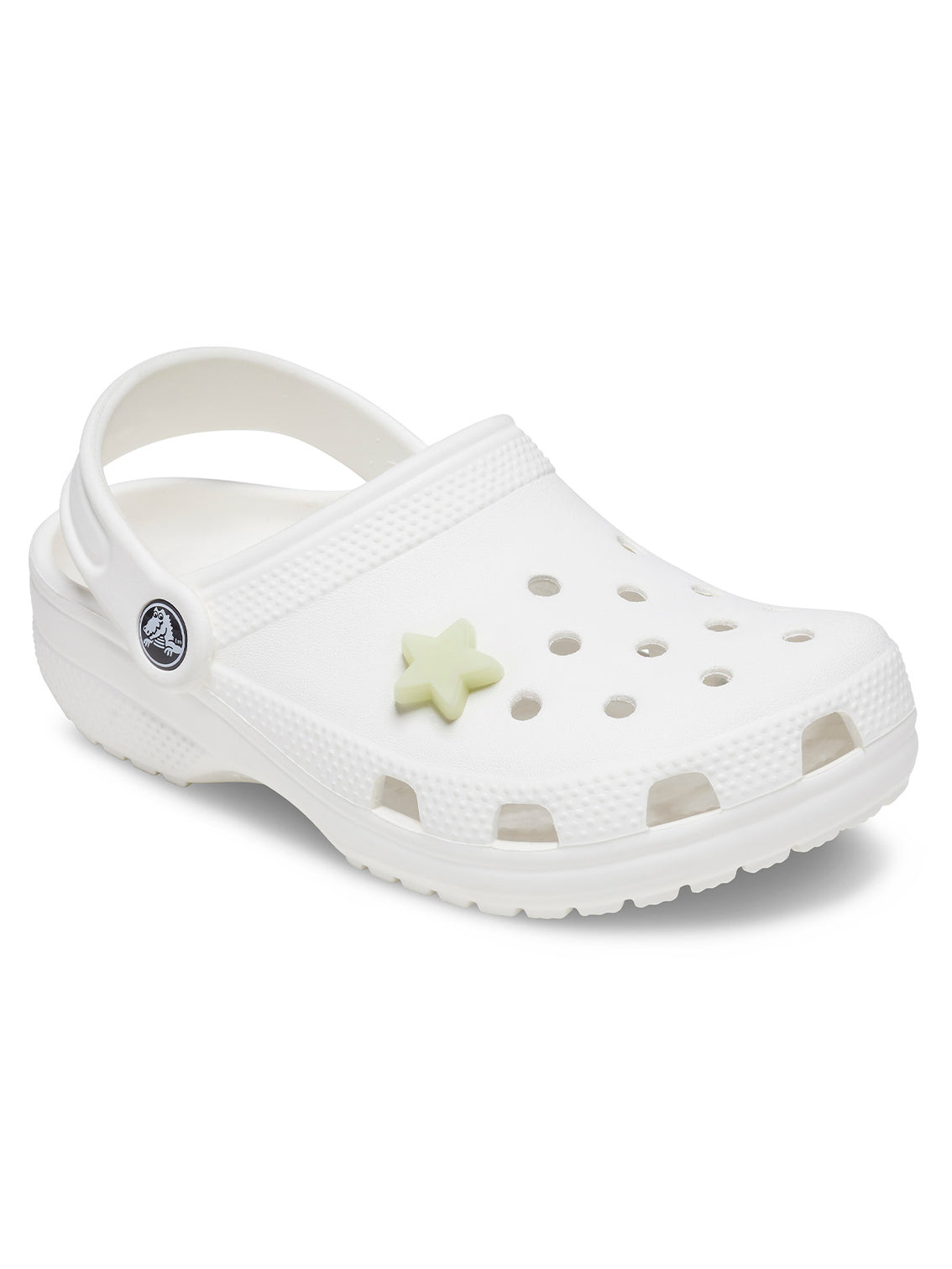 Jibbitz Estrella Luminosa En Oscuridad Blanco Crocs