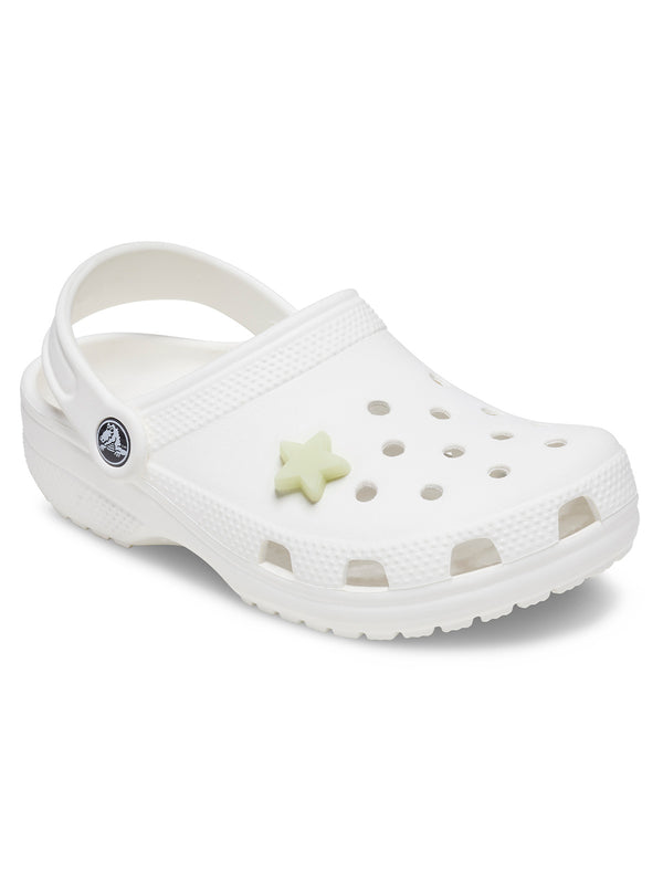 Jibbitz Estrella Luminosa En Oscuridad Blanco Crocs