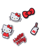 Jibbitz Hello Kitty Pack 5 Rojo Crocs