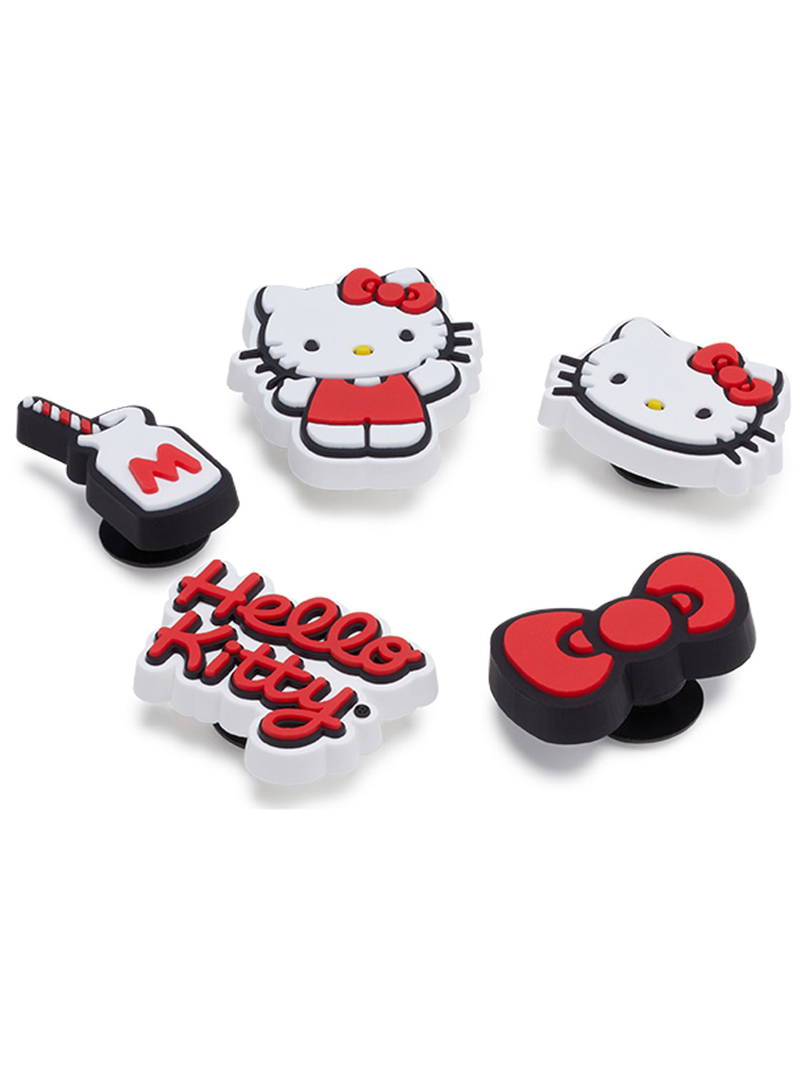 Jibbitz Hello Kitty Pack 5 Rojo Crocs