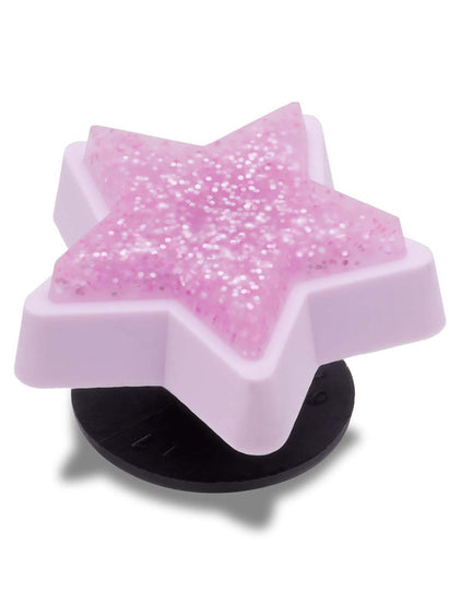 Jibbitz Estrella con Brillos Rosado Crocs