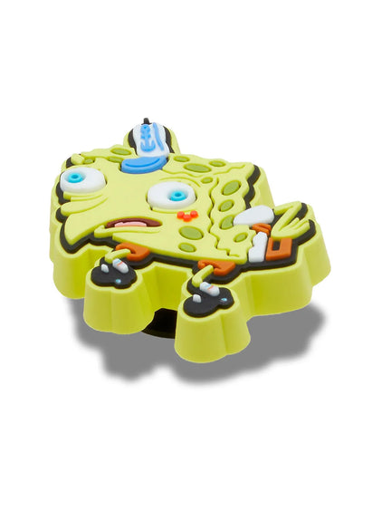 Jibbitz Bob Esponja Curioso Amarillo Crocs