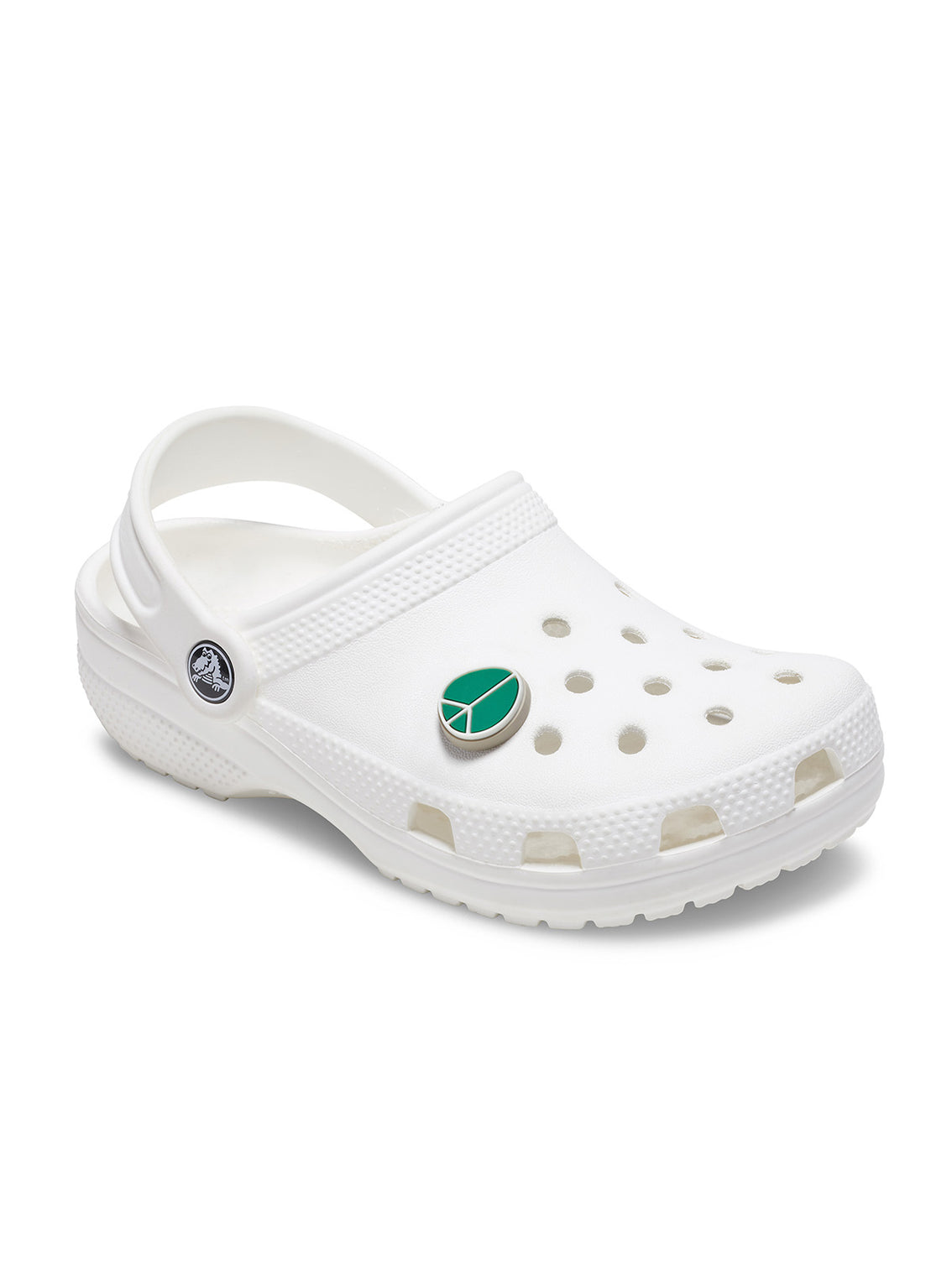 Jibbitz Símbolo Paz y Amor Verde Crocs