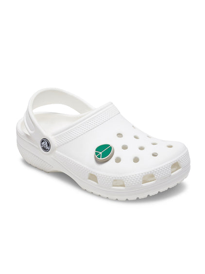 Jibbitz Símbolo Paz y Amor Verde Crocs