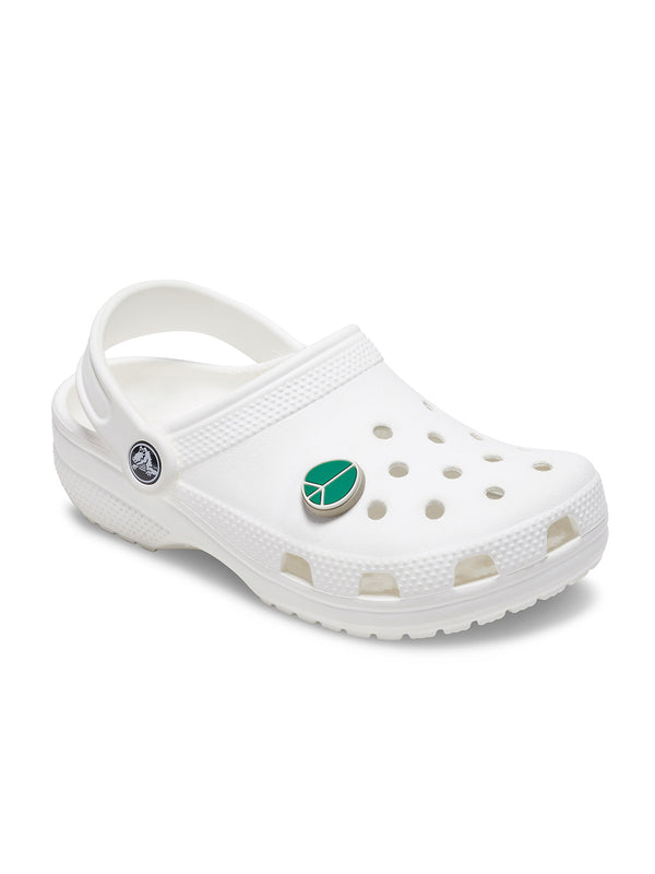 Jibbitz Símbolo Paz y Amor Verde Crocs