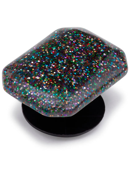 Jibbitz Arcoiris Black Glitter Crocs