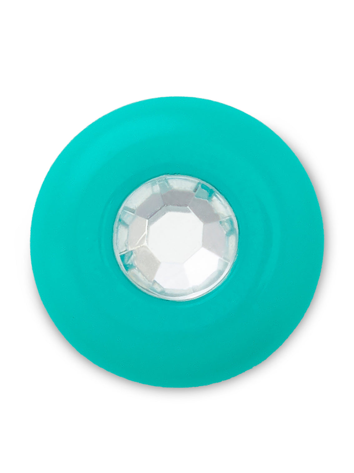 Jibbitz Gema Turquesa Acrílica Celeste Crocs