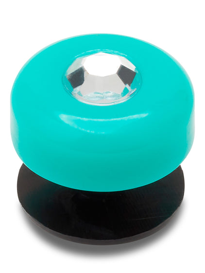 Jibbitz Gema Turquesa Acrílica Celeste Crocs