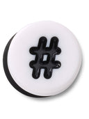 Jibbitz Hashtag Tiny Friendship Blanco Crocs