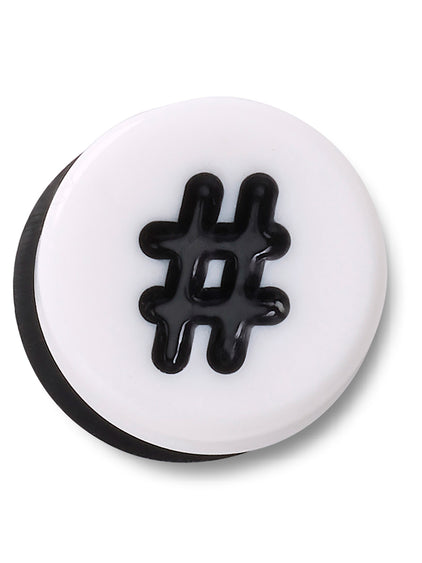 Jibbitz Hashtag Tiny Friendship Blanco Crocs