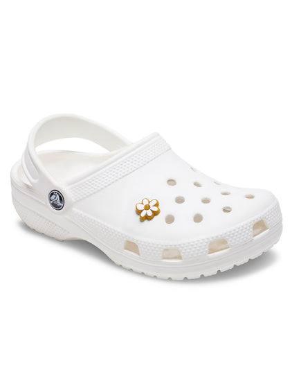 Jibbitz Floral Dorado Y Blanco Crocs