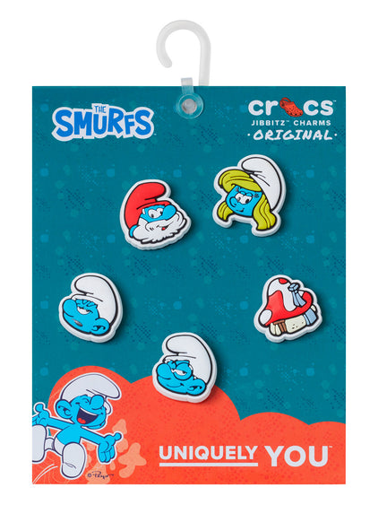 Jibbitz Smurfs Pitufos Pack 5 Celeste Crocs