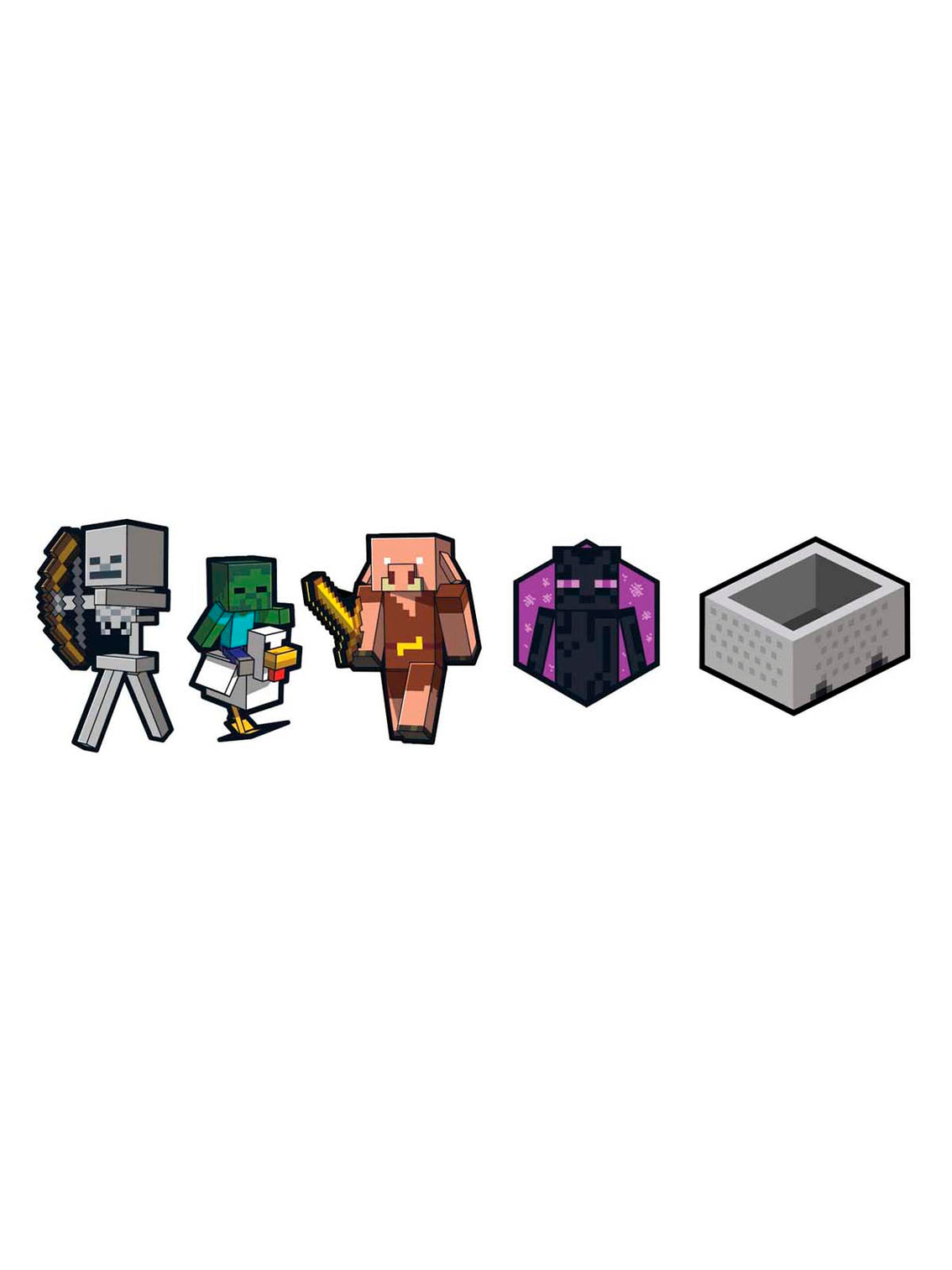 Jibbitz Paquete De 5 Minecraft Verde Crocs