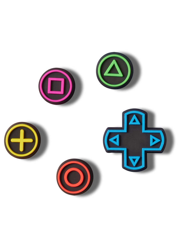 Jibbitz Pack de 5 Gamer Negro Crocs