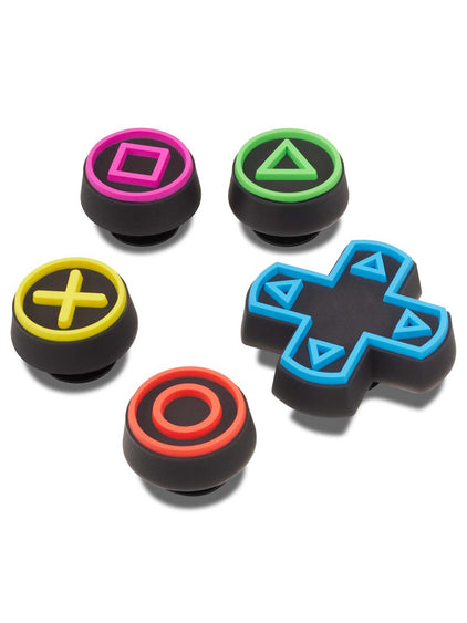 Jibbitz Pack de 5 Gamer Negro Crocs