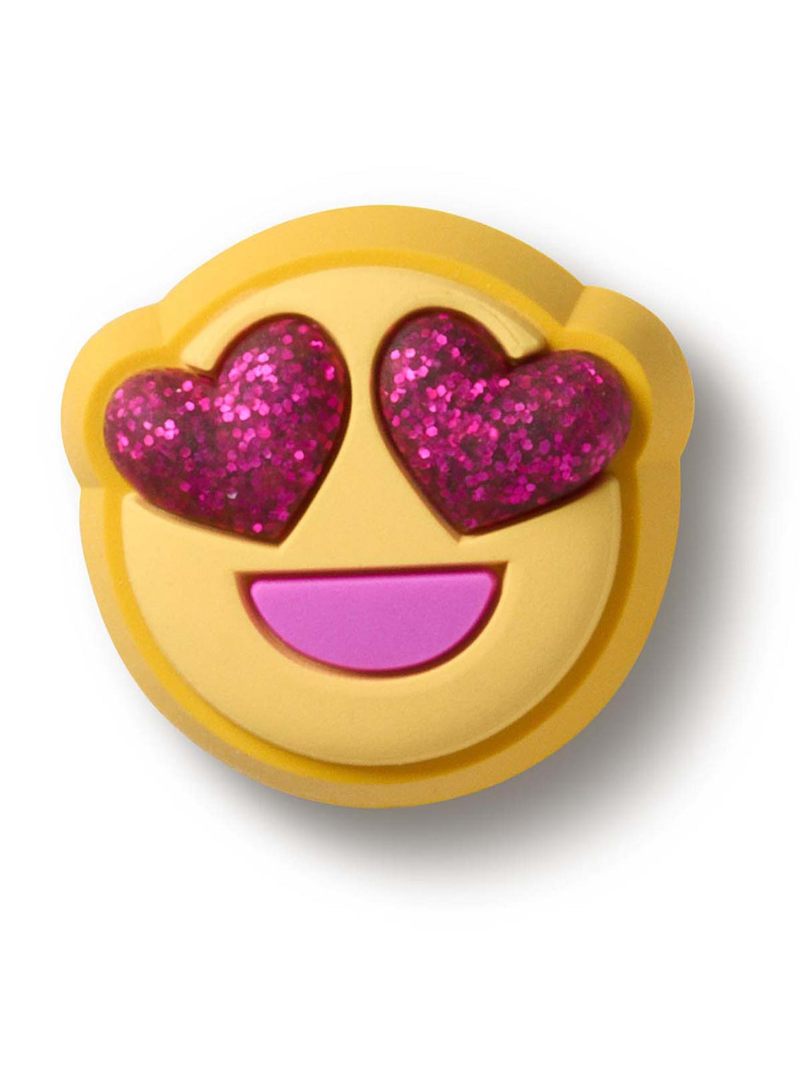 Jibbitz Ojos De Corazón Brillo Amarillo Crocs