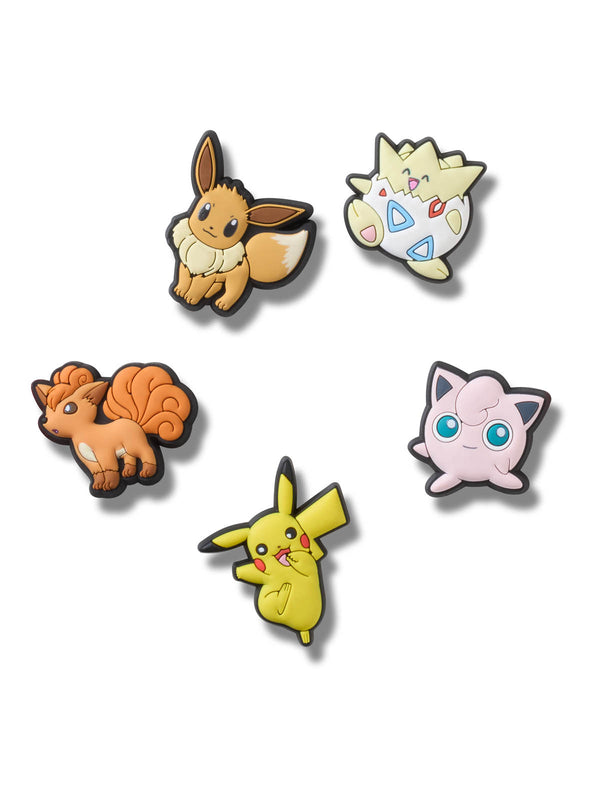 Jibbitz Pokémon Personajes Pack 5 Blanco Crocs