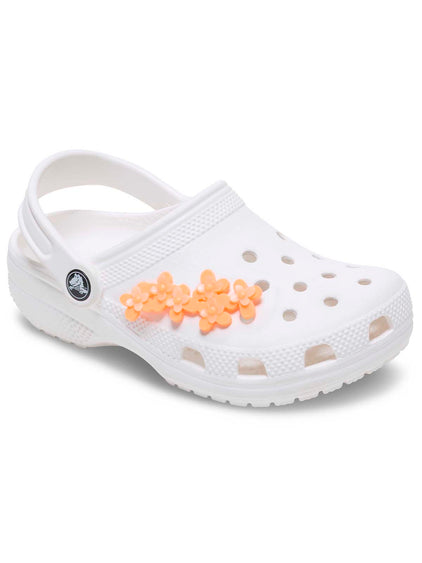 Jibbitz Flores Floreciendo Naranja Crocs