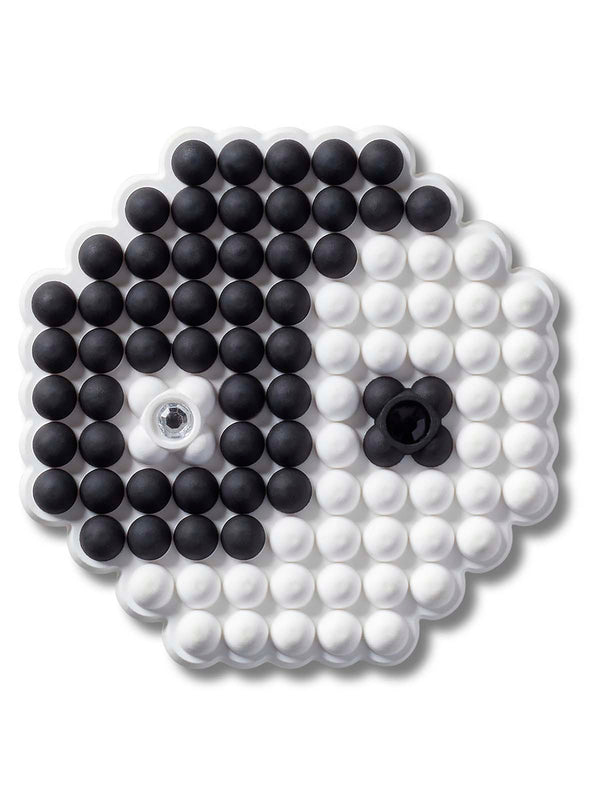 Jibbitz Ying Y Yang Con Cuentas Negro Crocs
