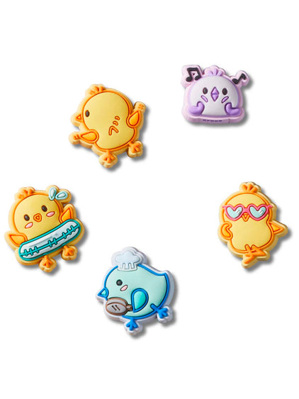 Jibbitz Pollitos Divertidos Pack 5 Amarillo Crocs