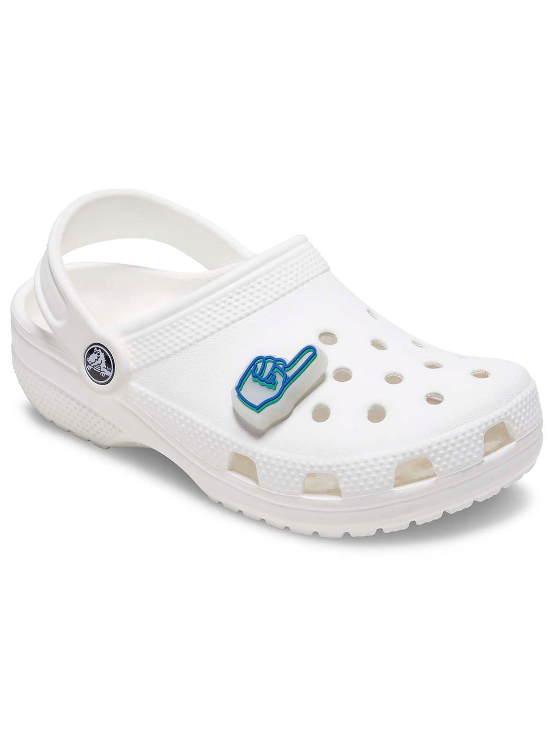 Jibbitz Se Ilumina El Dedo Blanco Crocs