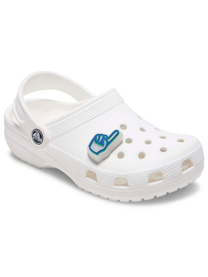 Jibbitz Se Ilumina El Dedo Blanco Crocs