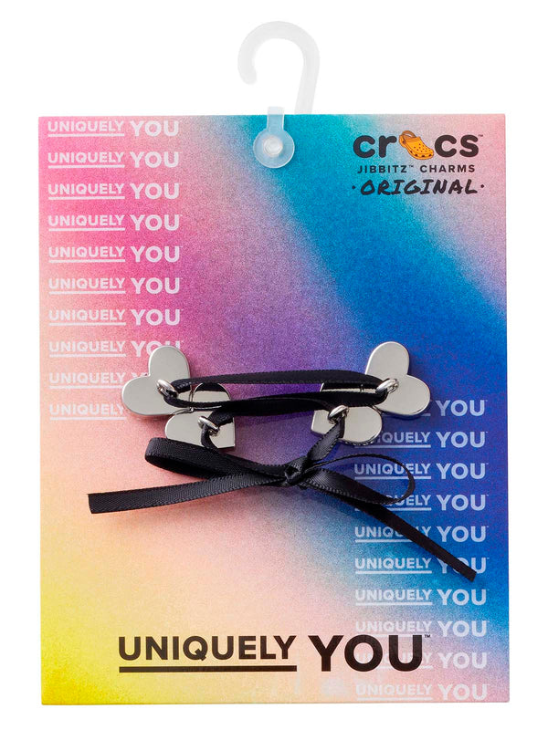 Jibbitz Encaje Corazón Plateado Crocs