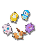 Jibbitz Pokémon Variados Pack 5 Blanco Crocs